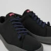 Peu Touring Black Textile Sneakers For Men
