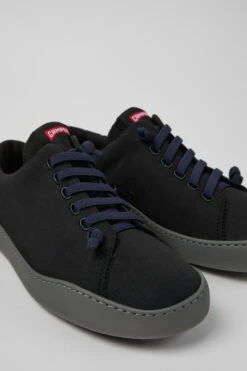 Peu Touring Black Textile Sneakers For Men