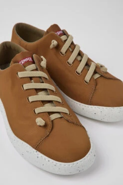 Peu Touring Brown Textile Sneakers For Men