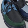 Twins Multicolored Leather Sneakers For Men
