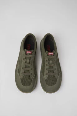 Beetle Green Textile And Nubuck Shoes For Men -MK store K100918 003 CF