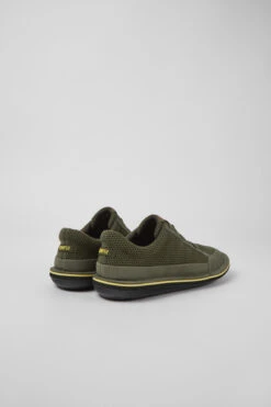 Beetle Green Textile And Nubuck Shoes For Men -MK store K100918 003 TF