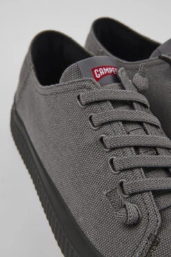 Peu Roda Gray Recycled Cotton Sneakers For Men