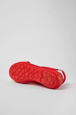 Balloon Red Leather Sandals For Women -MK store K200066 062 SF