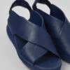 Balloon Blue Leather Sandals For Women -MK store K200066 066 DF