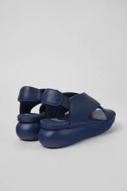 Balloon Blue Leather Sandals For Women -MK store K200066 066 TF