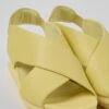 Balloon Yellow Leather Sandals For Women