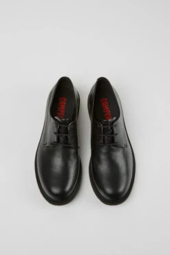Neuman Black Leather Lace-up Shoes -MK store K200510 011 CF