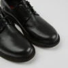 Neuman Black Leather Lace-up Shoes -MK store K200510 011 DF