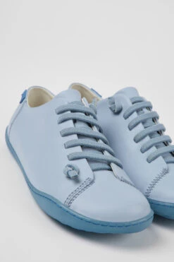 Peu Blue Leather Shoes For Women