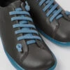 Peu Dark Gray And Blue Leather Shoes For Women -MK store K200514 039 DF