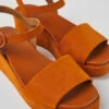 Misia Brown Nubuck Sandals For Women -MK store K200564 035 DF