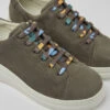 Runner Up Brown-gray Nubuck Sneakers For Women -MK store K200645 058 DF