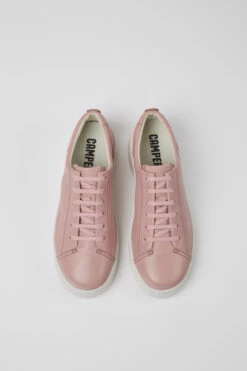 Runner Up Pink Leather Sneakers For Women -MK store K200645 060 CF