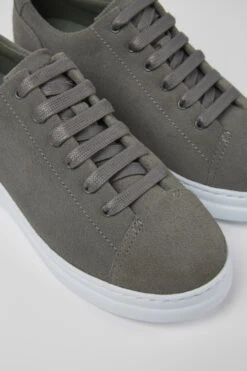 Runner Up Gray Nubuck Sneakers For Women