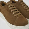Runner Up Brown Nubuck Sneakers For Women -MK store K200645 076 DF