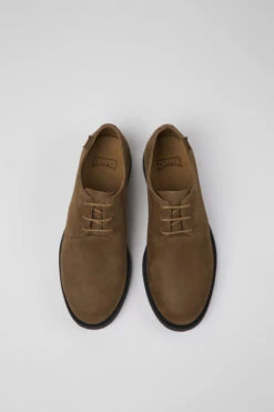 Iman Brown Nubuck Shoes For Women -MK store K200685 028 CF