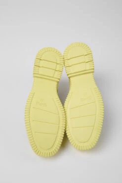 Pix Black And Yellow Leather Lace-up Shoes For Women -MK store K200687 048 SF