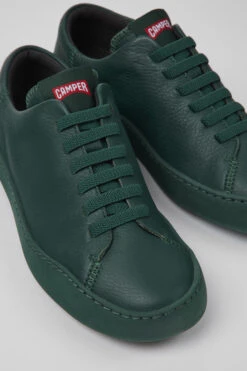 Peu Touring Green Leather Sneakers For Women