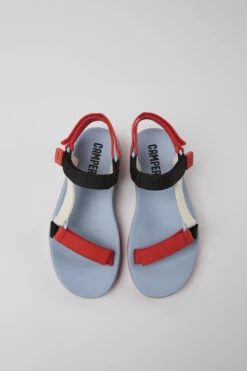 Match Red, White, And Black Sandals For Women -MK store K200958 012 CF