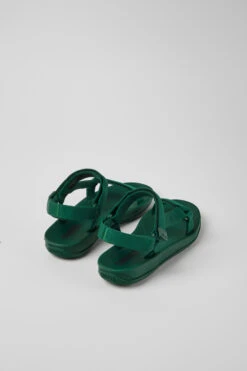 Match Green Textile Sandals For Women -MK store K200958 016 TF