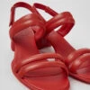 Katie Red Leather Sandals For Women -MK store K201021 006 DF