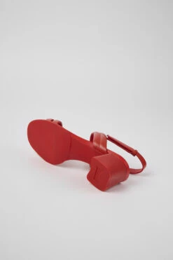 Katie Red Leather Sandals For Women -MK store K201021 006 SF