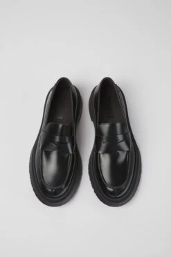 Walden Black Leather Loafers For Women -MK store K201116 019 CF