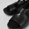 Balloon Black Sandal For Women