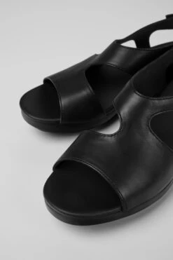 Balloon Black Sandal For Women
