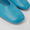 Casi Myra Blue Leather Ballerinas For Women -MK store K201253 019 DF