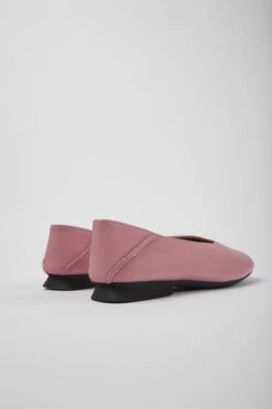 Casi Myra Pink Leather Ballerinas For Women -MK store K201253 022 TF