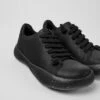 Peu Stadium Black Leather Sneakers For Women -MK store K201265 001 DF