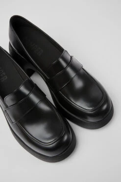 MK store 12 Thelma Black Leather Shoes