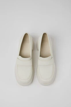 Thelma White Leather Shoes For Women -MK store K201292 015 CF