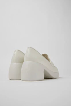 Thelma White Leather Shoes For Women -MK store K201292 015 TF