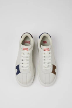 Twins White Non-dyed Leather Sneakers For Women -MK store K201311 029 CF