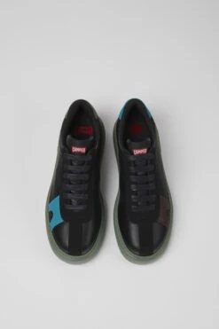 Twins Black Leather And Nubuck Sneakers For Women -MK store K201311 030 CF