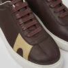 Twins Brown Leather And Nubuck Sneakers For Women -MK store K201311 031 DF