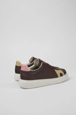 Twins Brown Leather And Nubuck Sneakers For Women -MK store K201311 031 TF