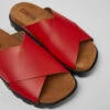 Brutus Sandal Red Leather Sandals For Women -MK store K201321 002 DF