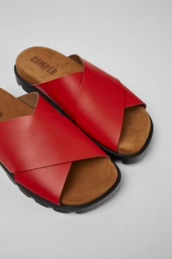 Brutus Sandal Red Leather Sandals For Women