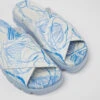 Brutus Sandal White And Blue Printed Leather Sandals For Women -MK store K201321 005 DF