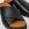 Brutus Sandal Black Leather Sandals For Women