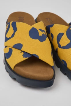 Brutus Sandal Orange And Blue Recycled Cotton Sandals For Women