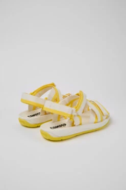 Match White And Yellow Recycled PET Sandals For Women -MK store K201325 004 TF