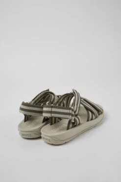 Match Gray And Green Textile Sandals For Women -MK store K201325 007 TF