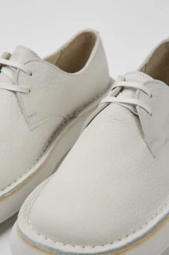 Brothers Polze White Leather Shoes For Women