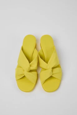 Katie Yellow Recycled PET Sandals For Women -MK store K201348 002 CF