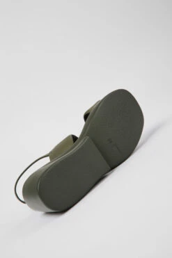 Kaah Green Leather Sandals For Women -MK store K201352 007 SF